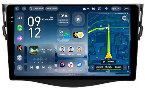 Магнитола для Toyota RAV4 3 2005-2012, Vanguard - Teyes CC4-PRO монитор 9.5" 2K QLED на Android 13, Быстрейшая, Snapdragon 778G, ИИ, CarPlay, DSP, 4G SIM-слот