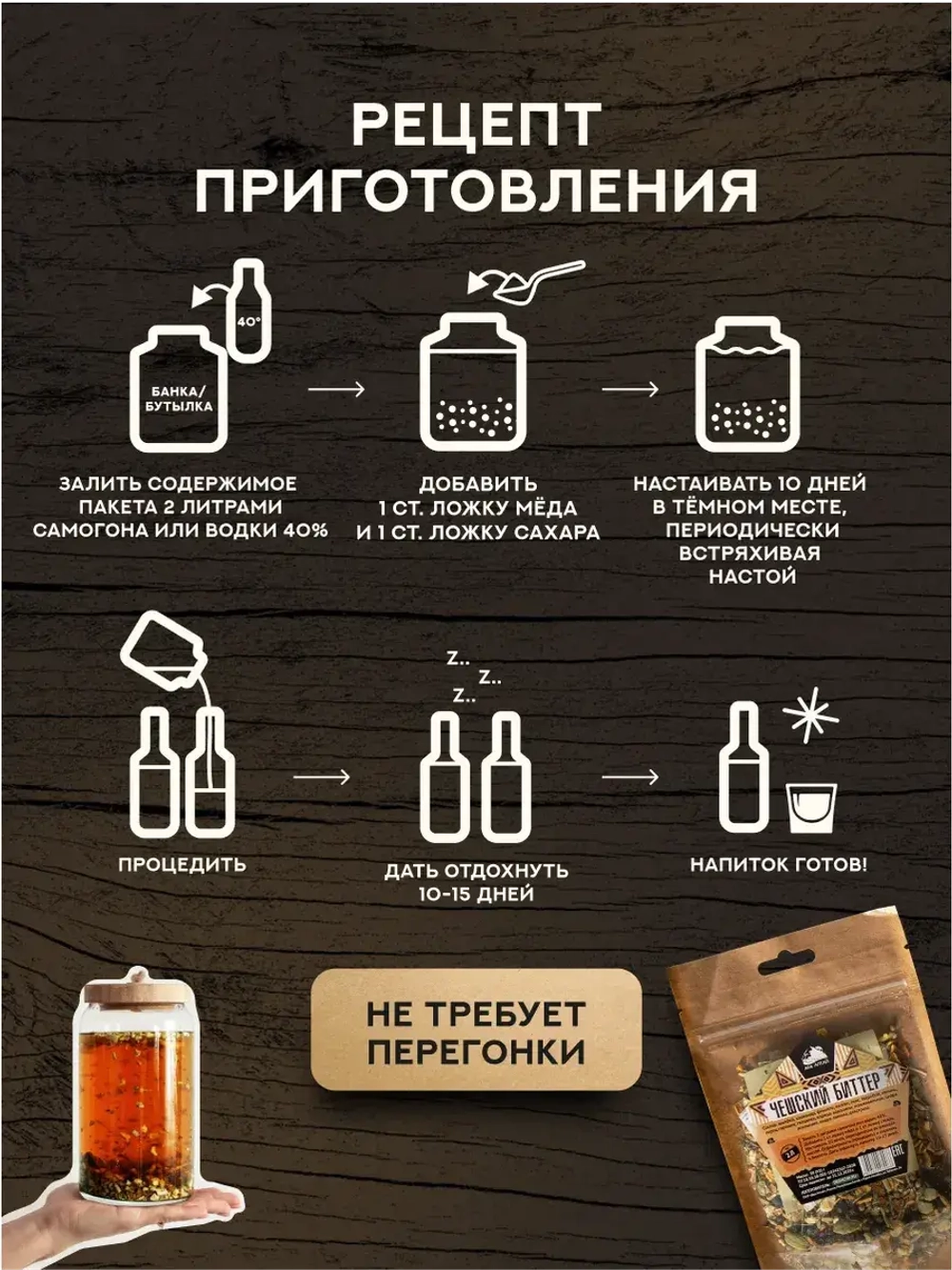 Набор для настойки Чешский биттер Бехеровка (Алтайский товар) 3 шт