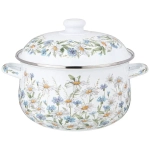 Кастрюля agness эмалированная с эмал.крышкой серия Sentiment 5 л, 24*14 см