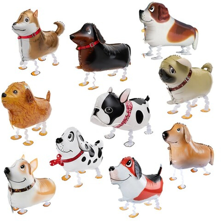 Фольгированный шар-фигура ходячая «Собака» в ассортименте