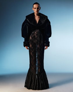 Платье макси из кружева