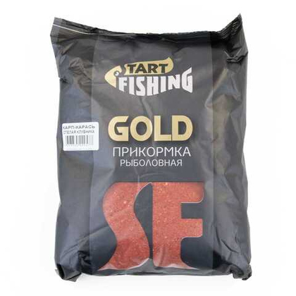 Прикормка Start Fishing Gold (1кг), Карп-Карась, Спелая клубника (10шт/уп)