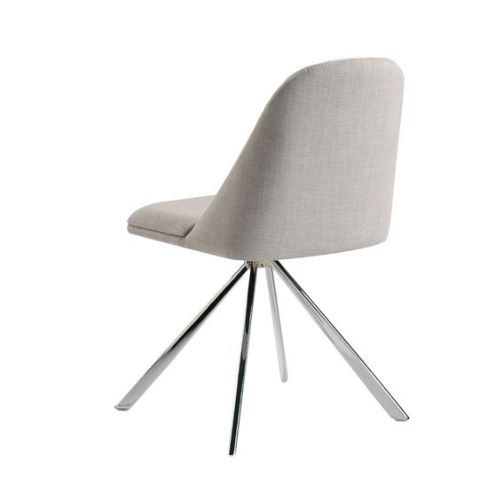 Поворотный стул Espacio Malva F3216 /4020 серый Испания 