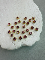 Шатоны 4 мм, Роза в золоте, 25 шт