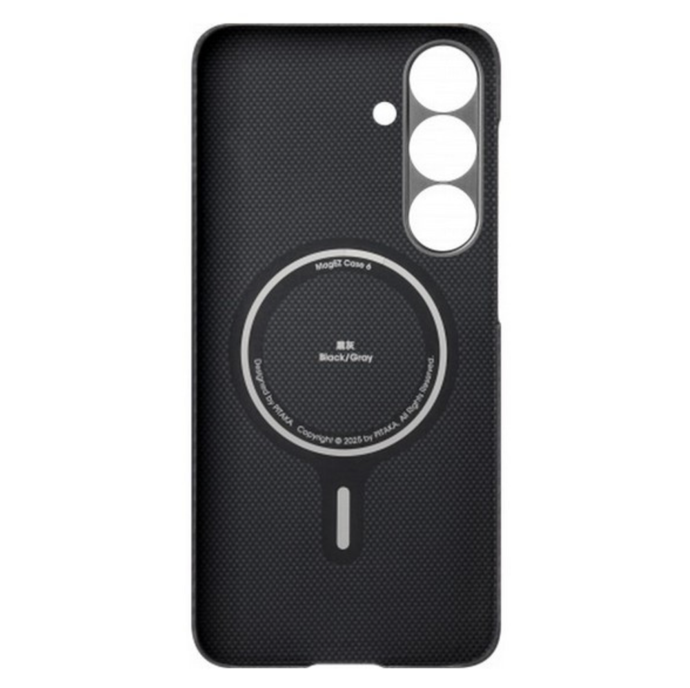 Чехол Samsung Galaxy S25 Pitaka Tactile Woven Case (Black/Gray)