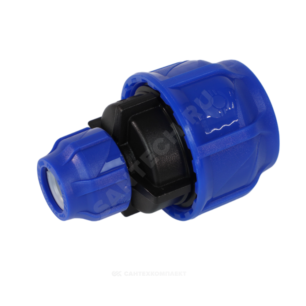 Муфта компрессионная ПЭ переходная Дн 50х25 Ру16 VALFEX 121001215025