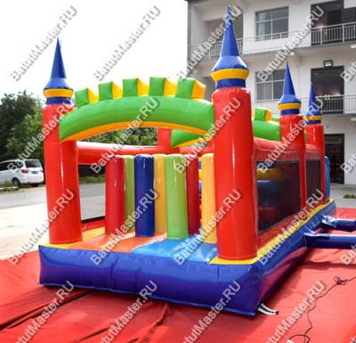 Надувная полоса препятствий "Нарвская крепость" размер 7*3*3 м