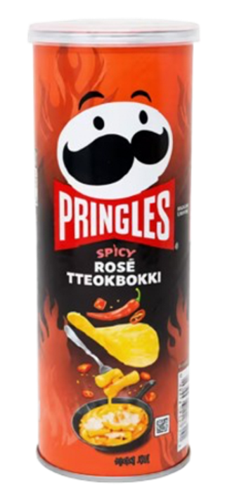 Чипсы Pringles со вкусом Spicy Rose Tteokbokki со вкусом остро-сырного токпокки