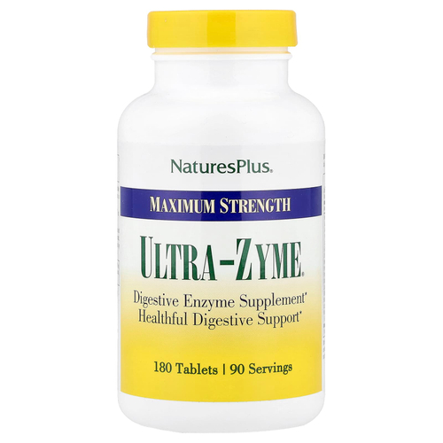 NaturesPlus, Ultra-Zyme®, максимальная сила действия, 180 таблеток