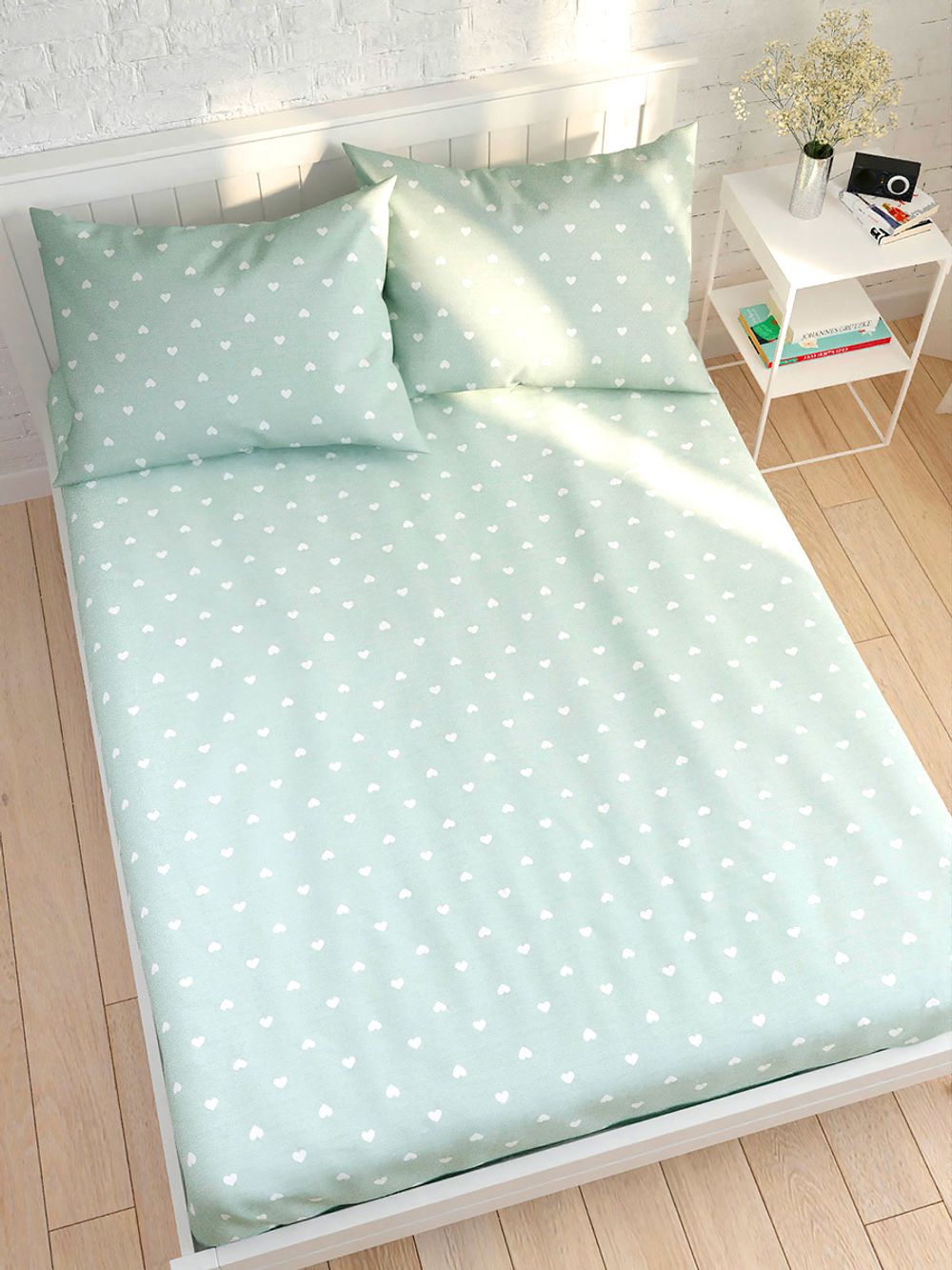 Простынь Сказка "Николь" 200х215 см, перкаль