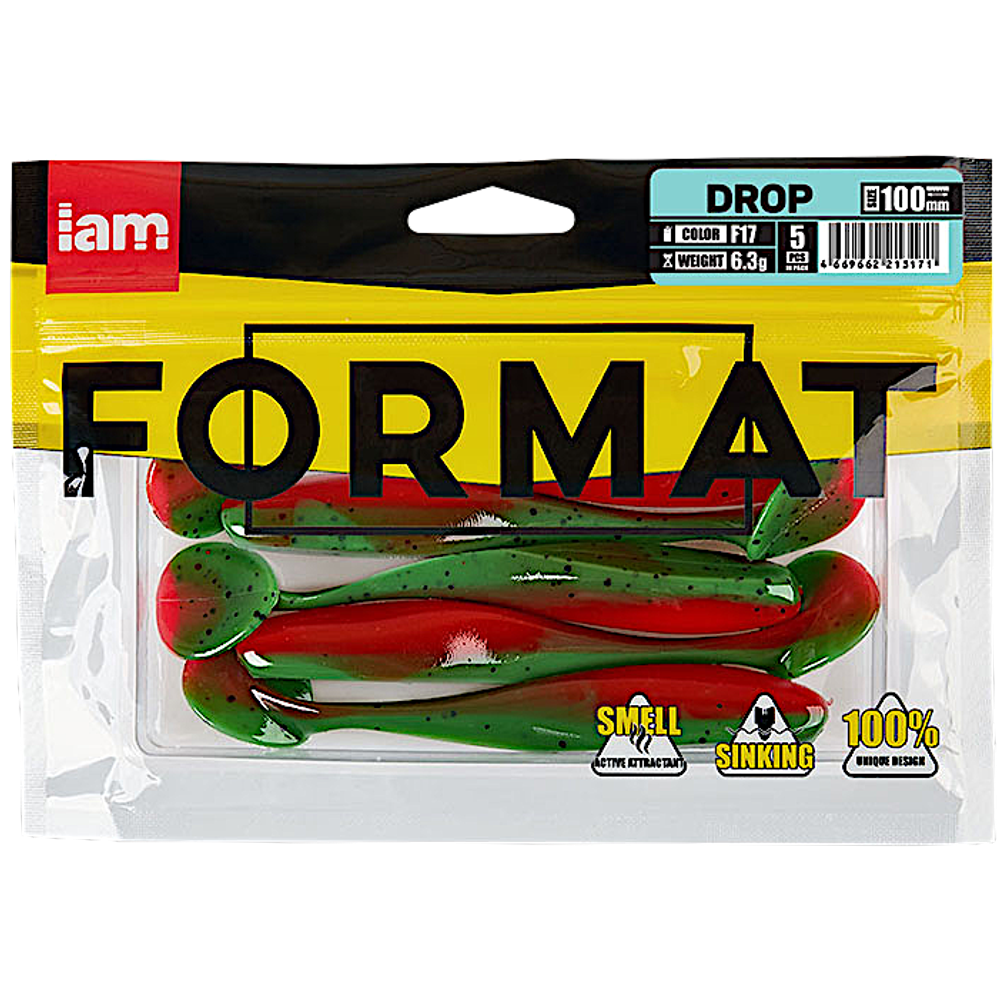 Мягкая приманка IAM Format Drop 100мм 6.3г 5шт