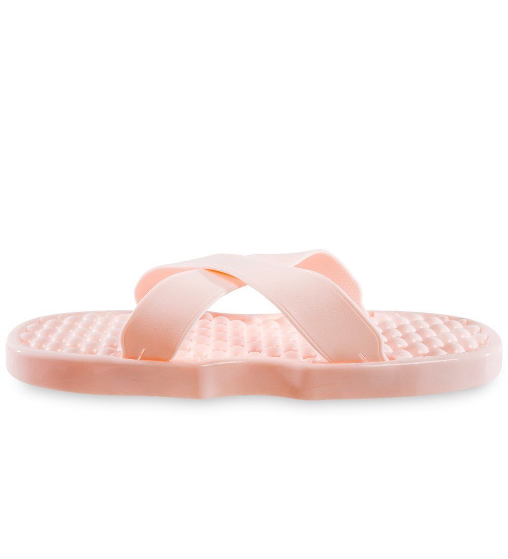 GAEM Home MSG-09/01-M Массажные тапочки персиковые, длина 24,5см