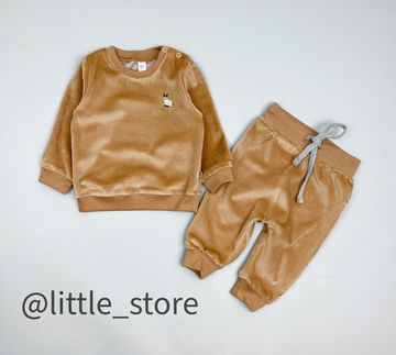 Комплект велюровый "Пушок" Карамель