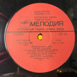 Винтажная виниловая пластинка LP Песняры Зачарованная Моя Пластинка 2 (СССР 1983)