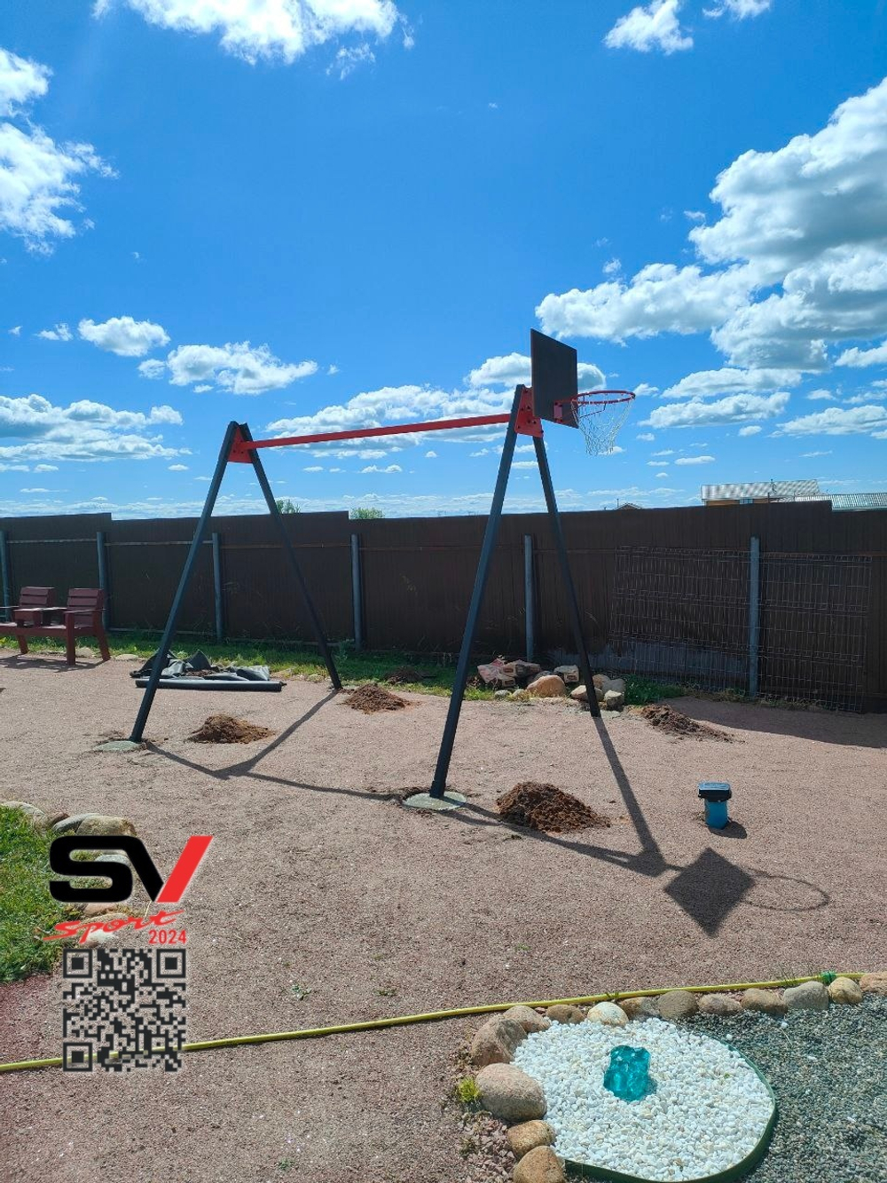 Монтаж уличных качелей Sv Sport