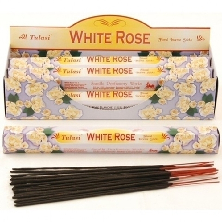Tulasi White Rose шестигранник Благовоние Белая роза