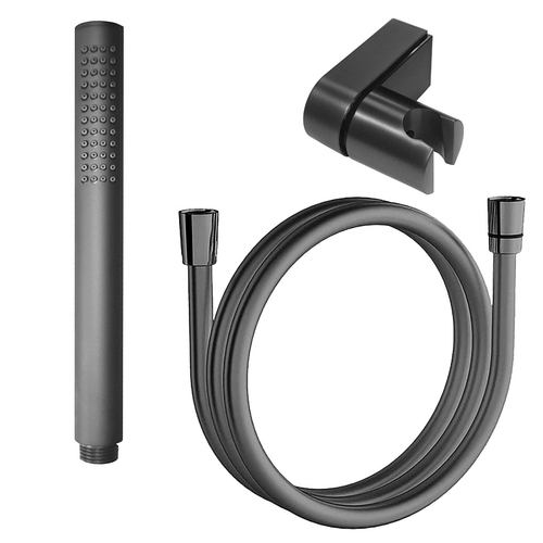 Душевой набор Azario: душевая лейка + держатель для лейки + ПВХ шланг для душа 1,2м, графит (CS00088965)