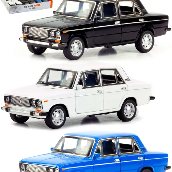 Машинка металлическая 1:24 «ВАЗ-2106 Жигули» 2413B, 21 см., инерционная, звук, свет