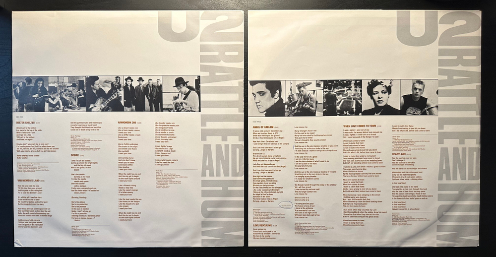 U2 - Rattle And Hum 2LP (Скандинавия 1988г.)