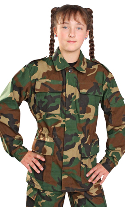 Костюм детский военно-полевой Рип-стоп зел. КМФ