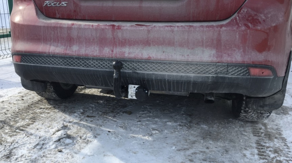 Фаркоп для Ford Focus хетчбек 2004-2019. Тип шара: A. Нагрузки: 1500/75 кг, FD 19