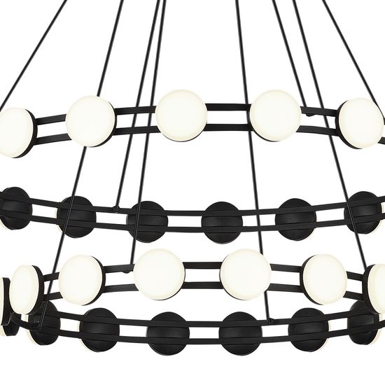 SL6610.403.36 Светильник подвесной ST-Luce черный/белый LED 1*70W 4000K MONRO