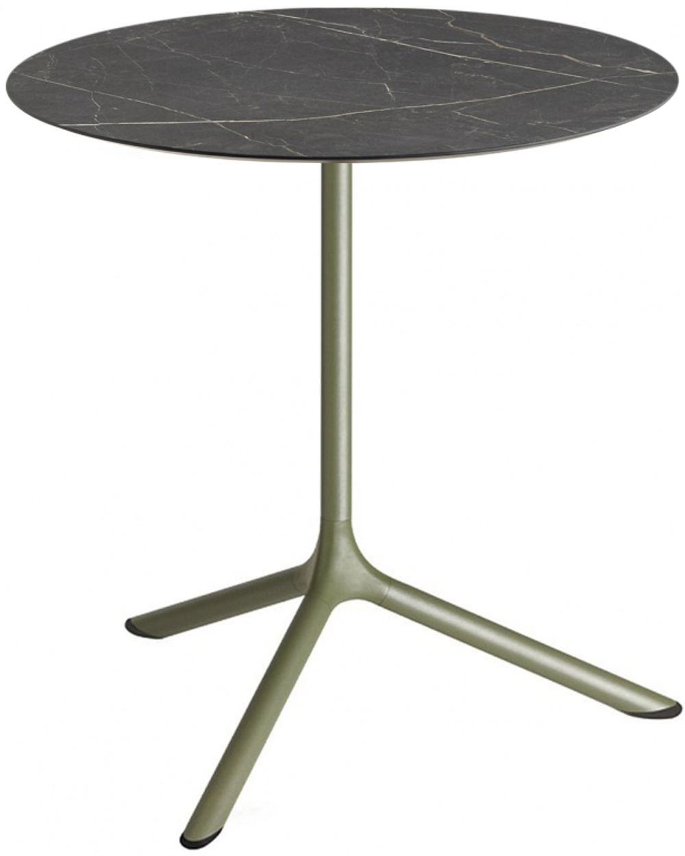Стол ламинированный обеденный складной Scab Design Tripe Maxi Folding, оливковый, черный мрамор Сахара