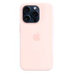 Силиконовый чехол с поддержкой MagSafe Apple Silicone Case для iPhone 15 Pro, Light Pink (Светло-розовый)