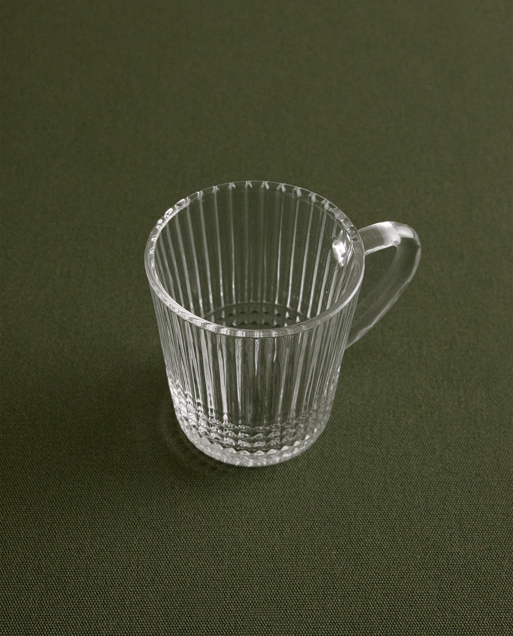 Zara Home чашка из стекла, цвет прозрачный, 12 см