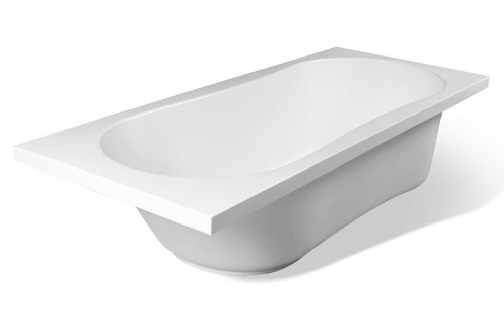 Ванна из литьевого мрамора Эстет Лаура 170х70 белая, ФР-00000678