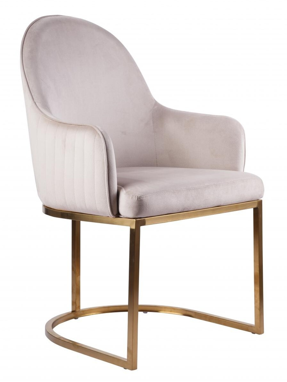 Стул обеденный Ist Casa Пандора, бежевый, матовое золото