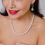 Колье Fiore Luna String of Pearls Сarabiner BL4501 S