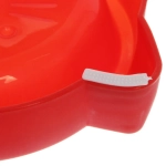 Миска пластиковая двойная «Мр. Томас», цвет красный, 27,5*14,5*3,8см