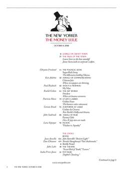 Журнал The New Yorker 08-10-2012