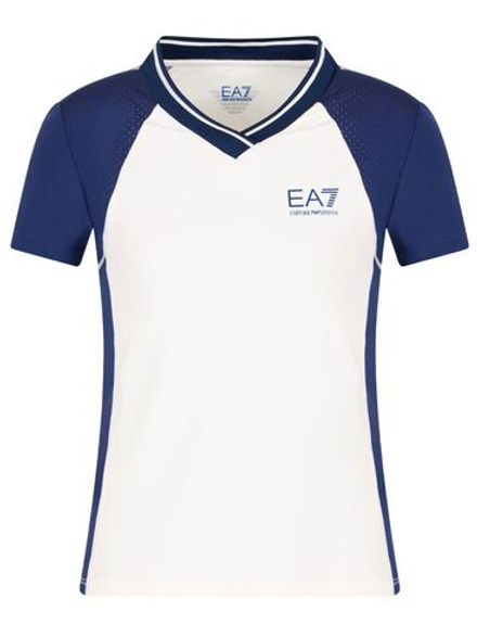 Женская теннисная футболка EA7 Woman Jersey - разноцветный