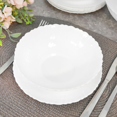 Столовый набор 13 предметов "Безе" стеклокерамика, Jewel