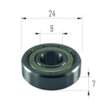 Подшипник 609 ZZ (9x24x7)
