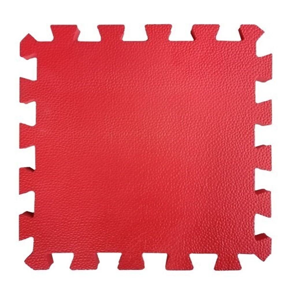 Коврик-пазл BABYPUZZ (4 плиты 50x50x1см, 1кв.м./уп), текстура кожа, красный от 100 шт.