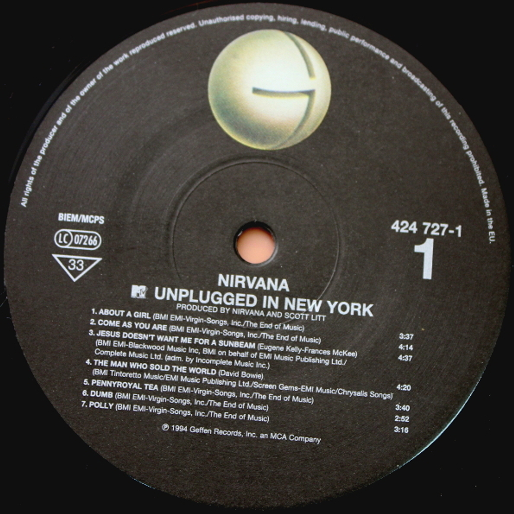 Nirvana / MTV Unplugged In New York (LP)