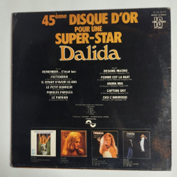 Винтажная виниловая пластинка LP Dalida 45Eme Disque DOr Pour Une Super Star (France 1977)