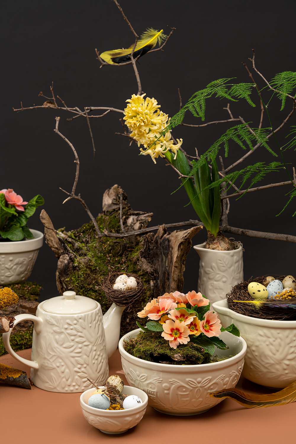 Миска для смешивания 1.5л Liberty Jones Birds of Paradise кремовая