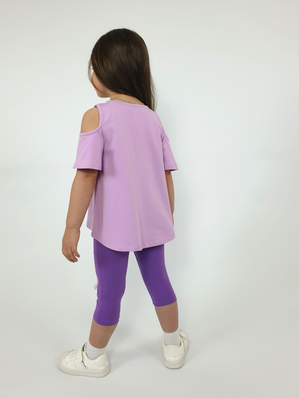 02-124-5 Комплект для девочки (футболка+ лосины)