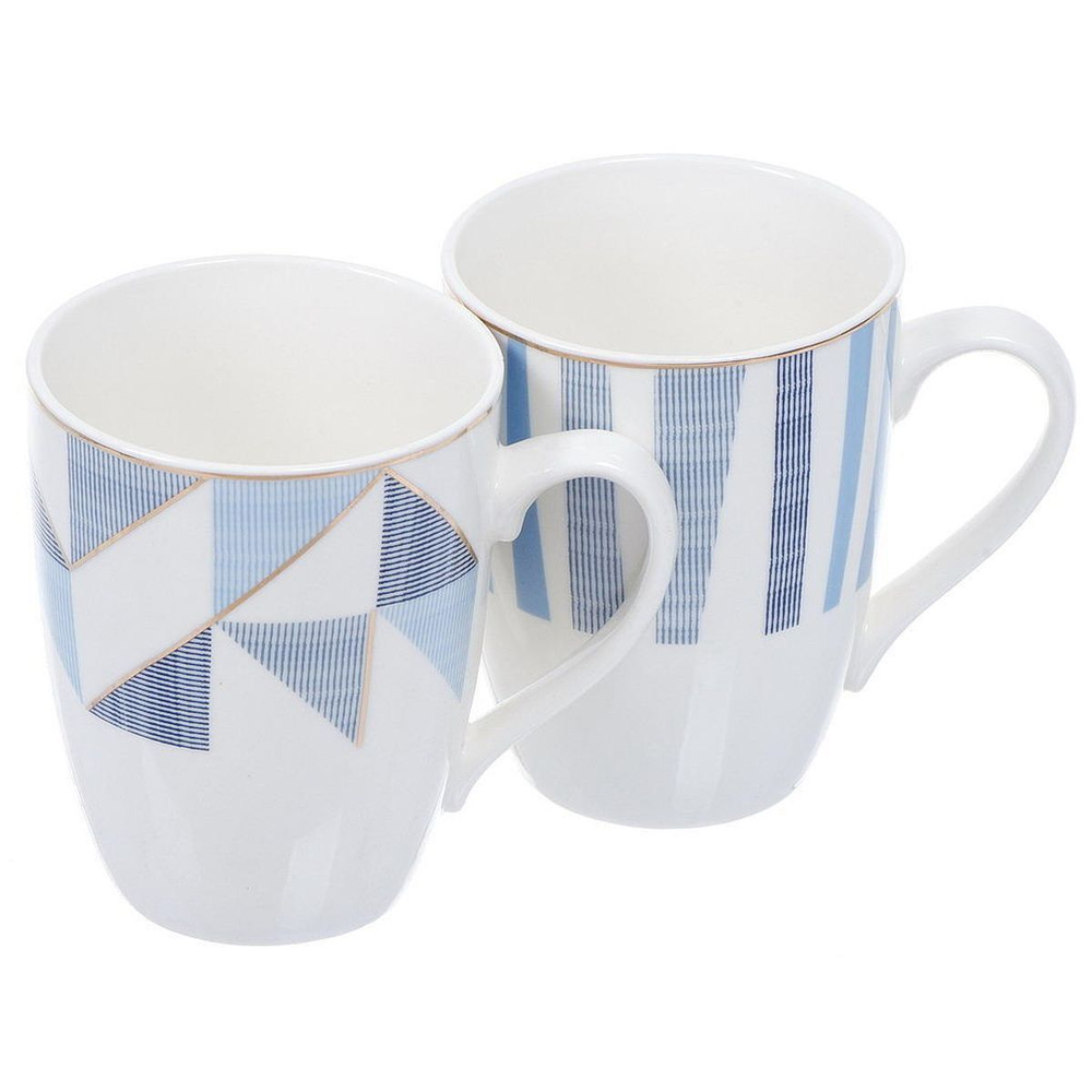 Набор керамической посуды 3 пр, 360 мл, 600 мл, Daniks, Голубое небо