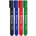 Набор маркеров для флипчарта Berlingo "Uniline FM200", 4 цвета