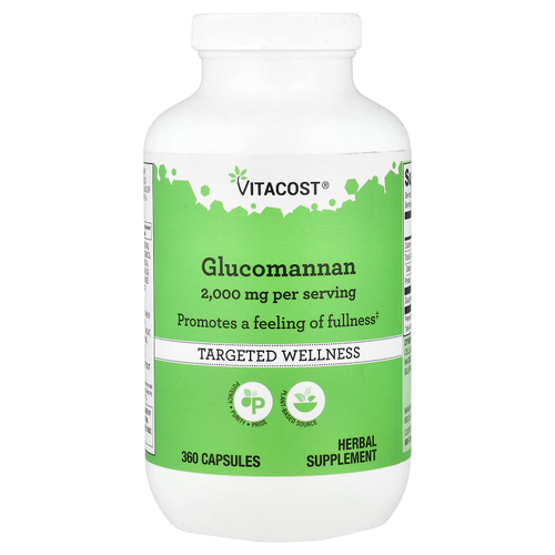 Vitacost, глюкоманнан, 360 капсул (666 мг в 1 капсуле)