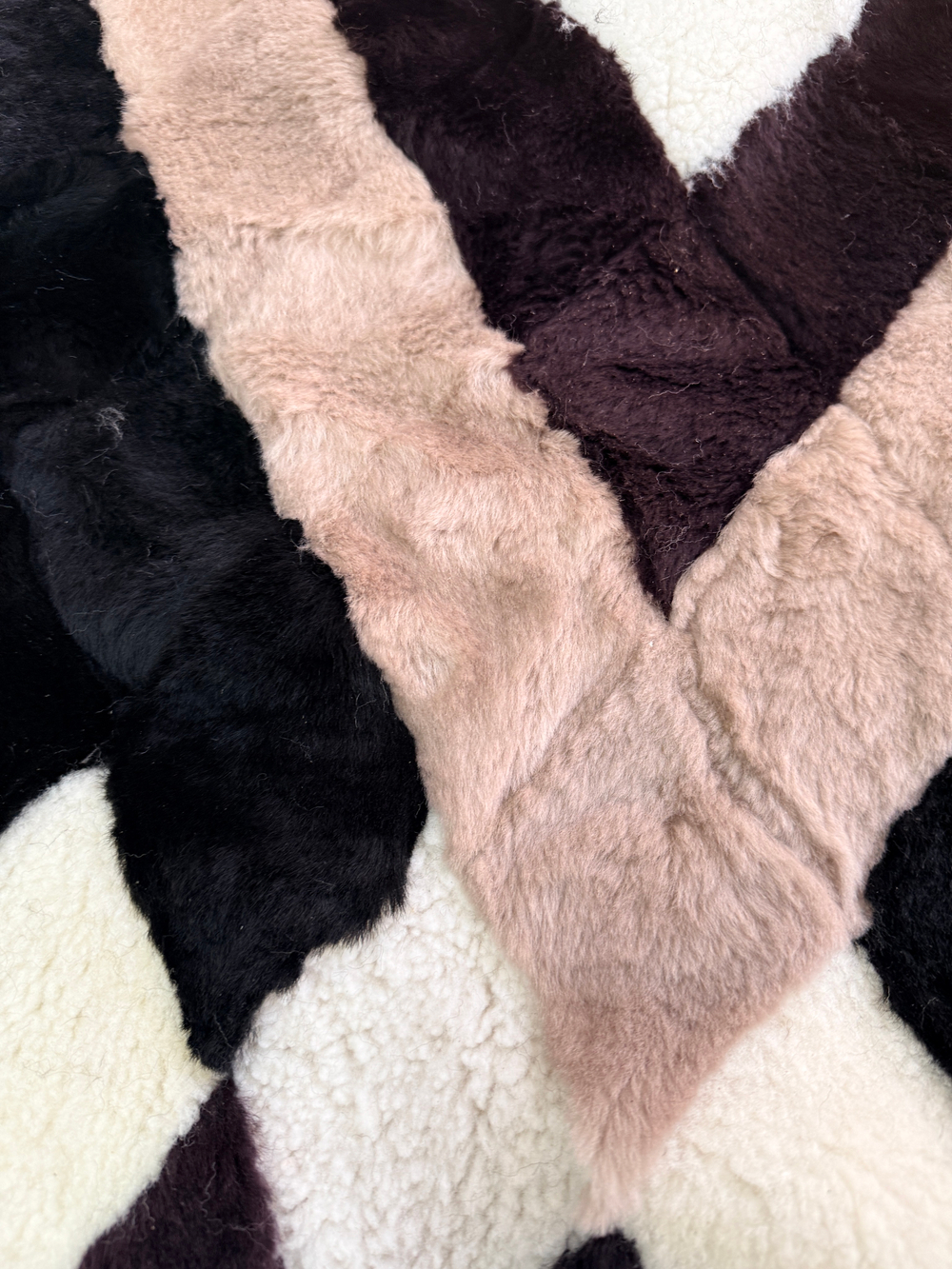 Покрывало меховое ковер из шкуры овчины