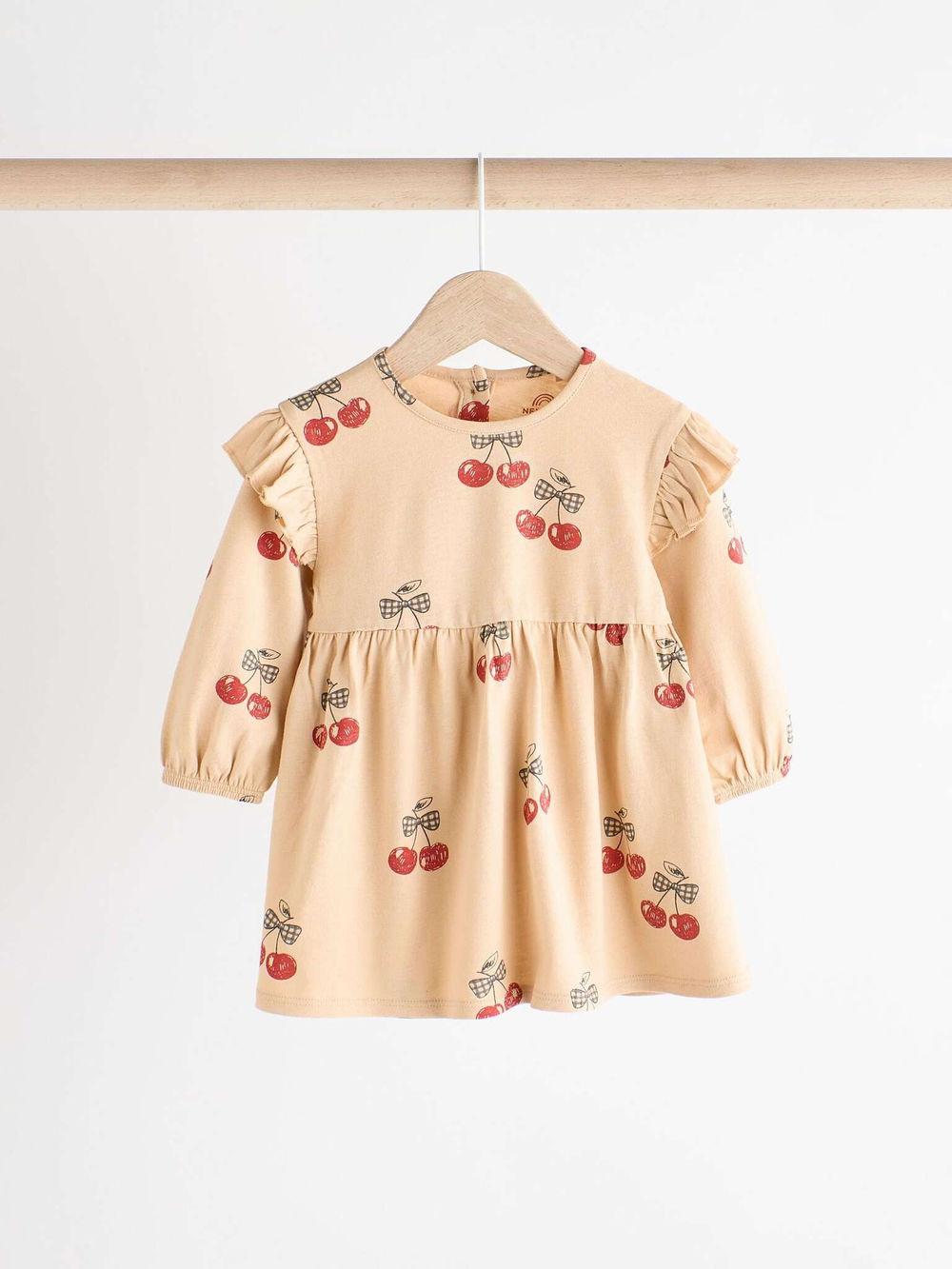 Платье для девочки Next B30-755, 2 шт, Коричневый, Бежевый