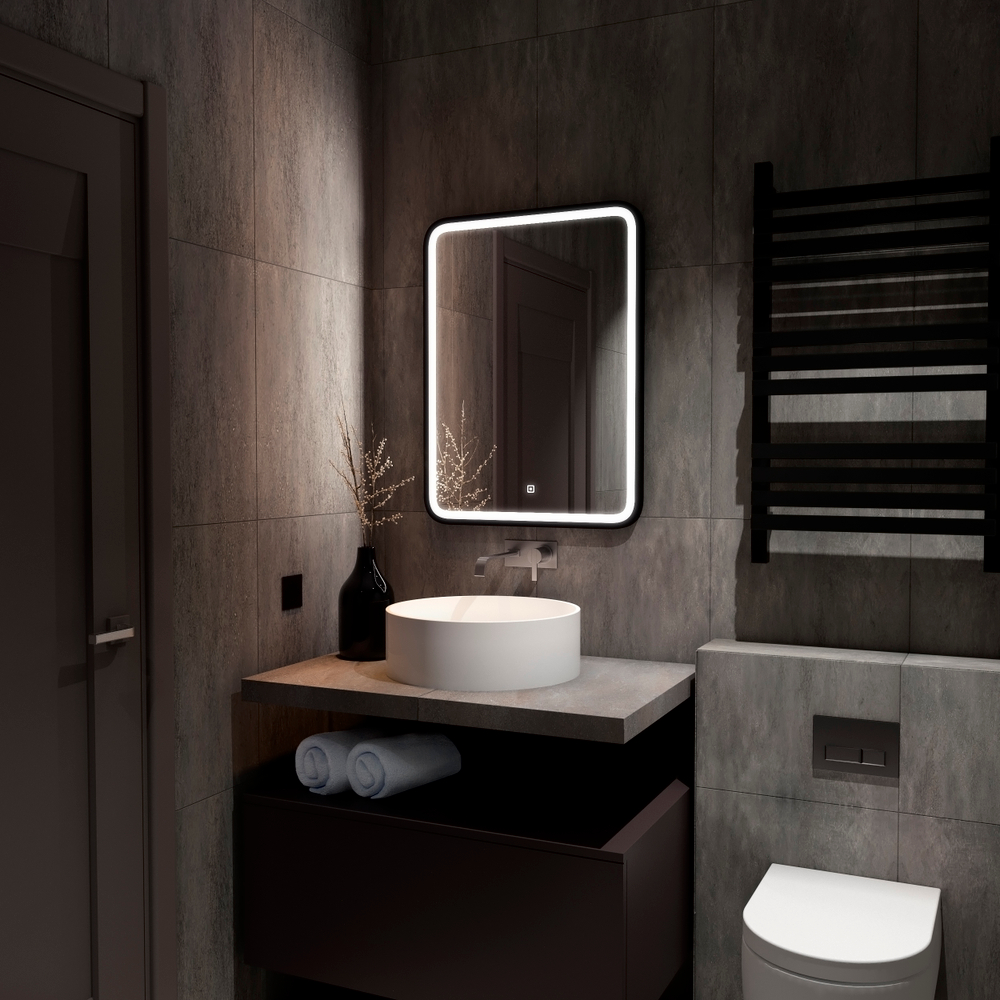 Зеркало с подсветкой ART&MAX Genova AM-Gen-1000-800-DS-F