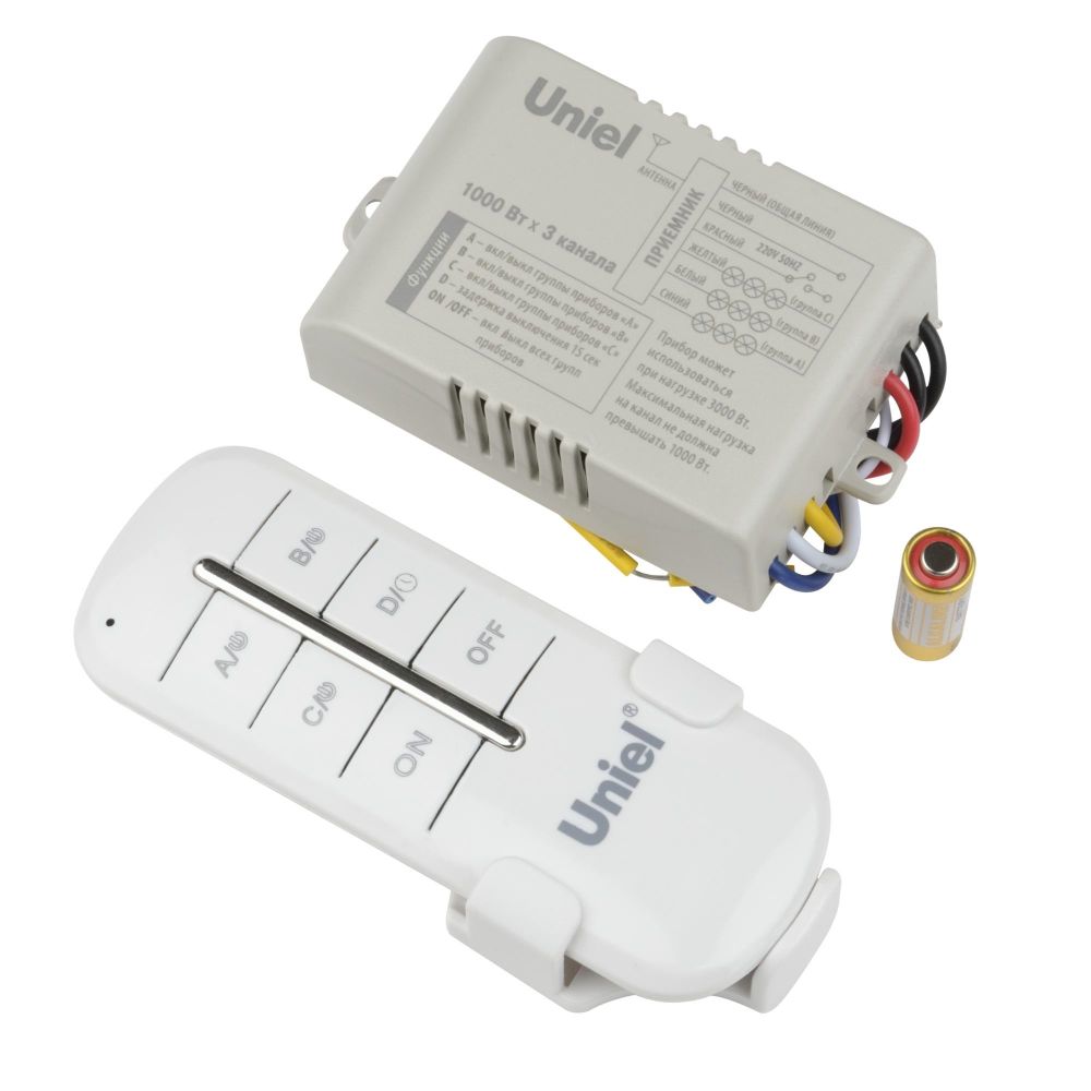 UCH-P005-G3-1000W-30M Пульт управления светом. 3 каналаx1000Вт. ТМ Uniel