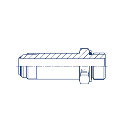 Штуцер FRM JIC 3/4 - BSP 3/8 (удлин.)